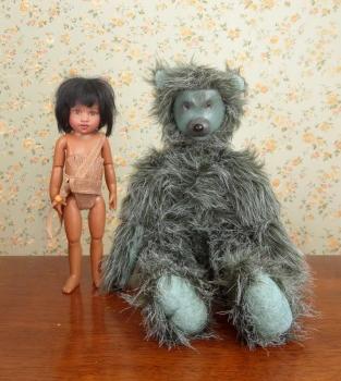 kish & company - Story Book Dolls - Little Mowgli and Baloo Set - Doll